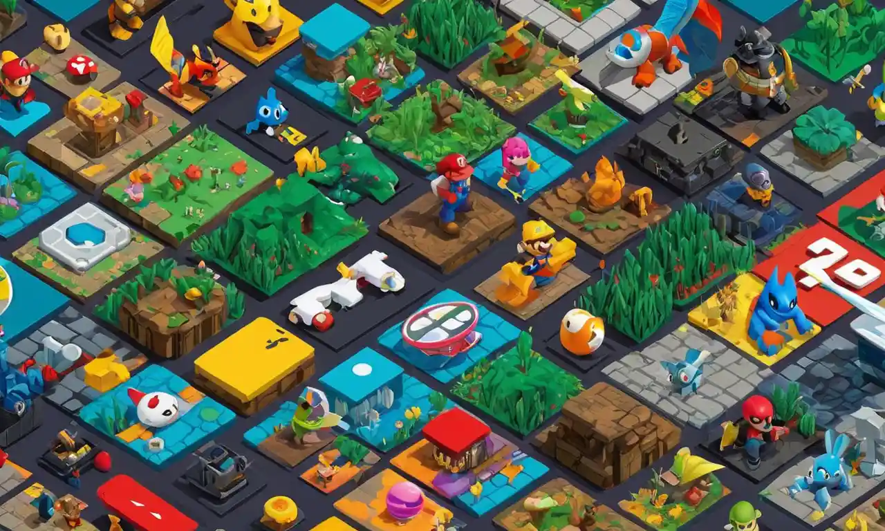 Collage of iconic video game characters and logos from top collaborations.