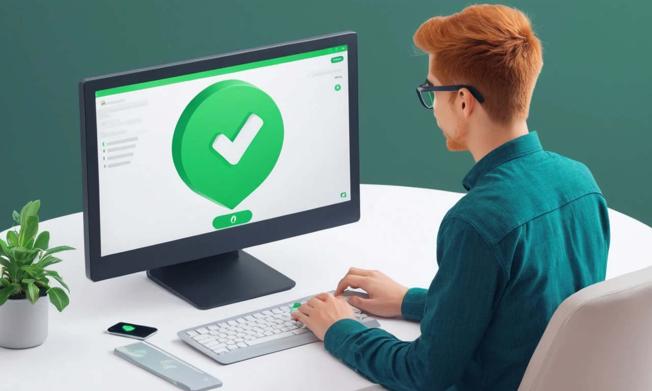 Una persona ajustando la configuración en una pantalla de computadora, con un marcador verde que indica modificaciones de calidad de vida.