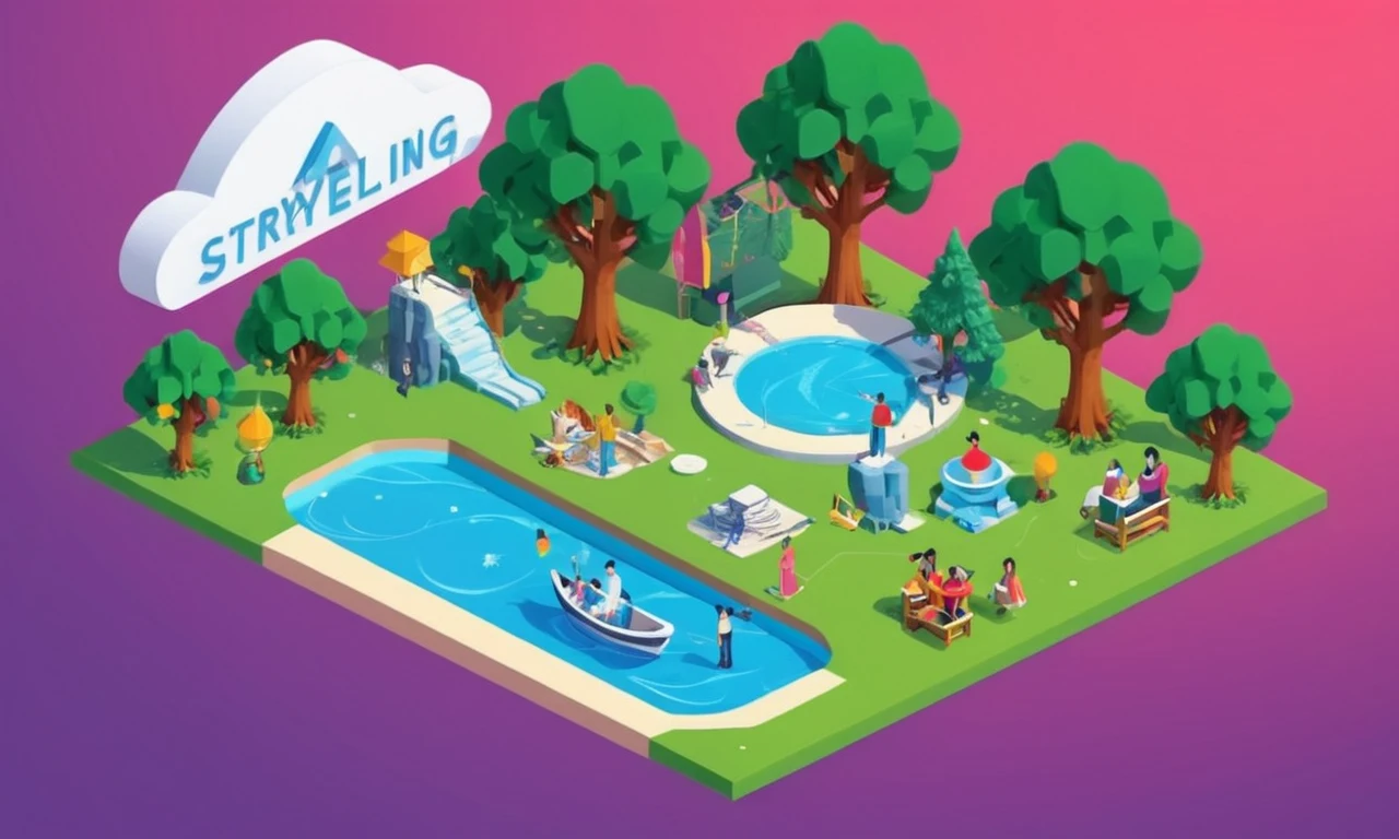 Una persona con auriculares VR y guantes, rodeada de tecnología futurista y proyecciones holográficas.