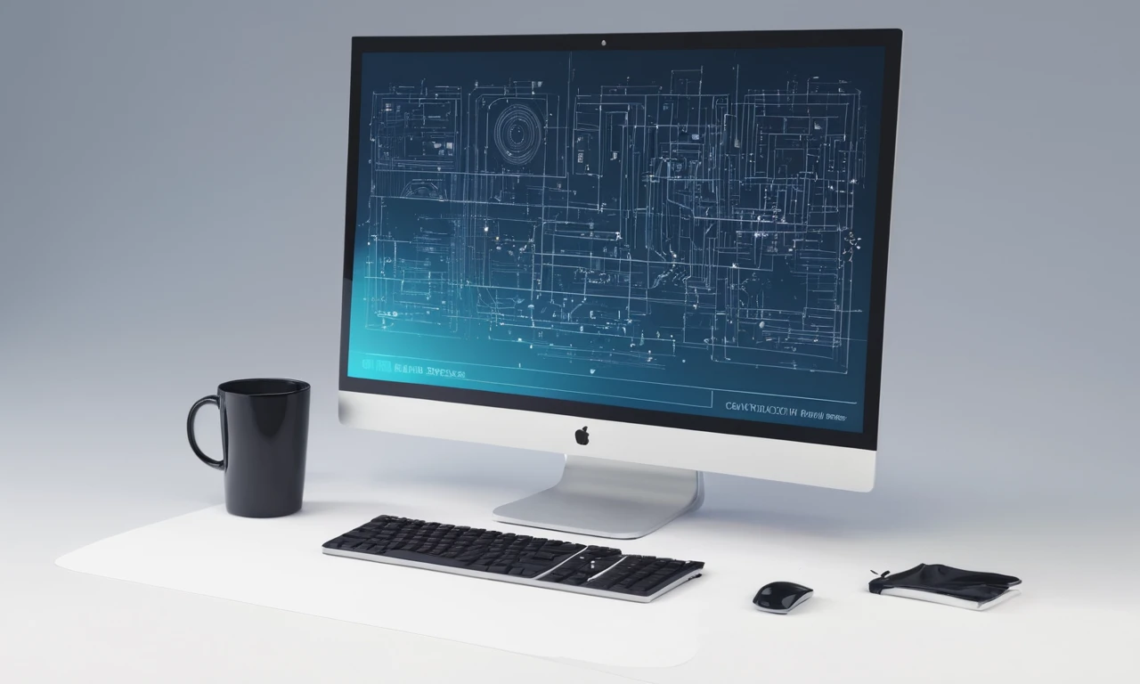 Pantalla de ordenador mostrando diagramas de desarrollo de gráficos realistas.