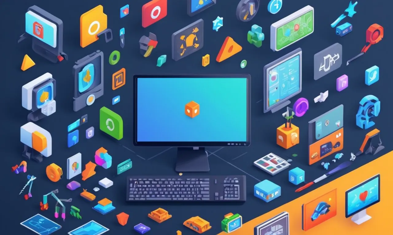 Una pantalla de computadora que muestra varias herramientas de modding e iconos de software.