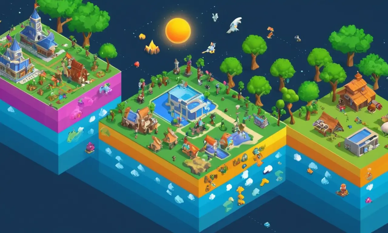 Un gráfico que muestra el crecimiento y la evolución de las comunidades en línea en juegos multijugador con el tiempo.