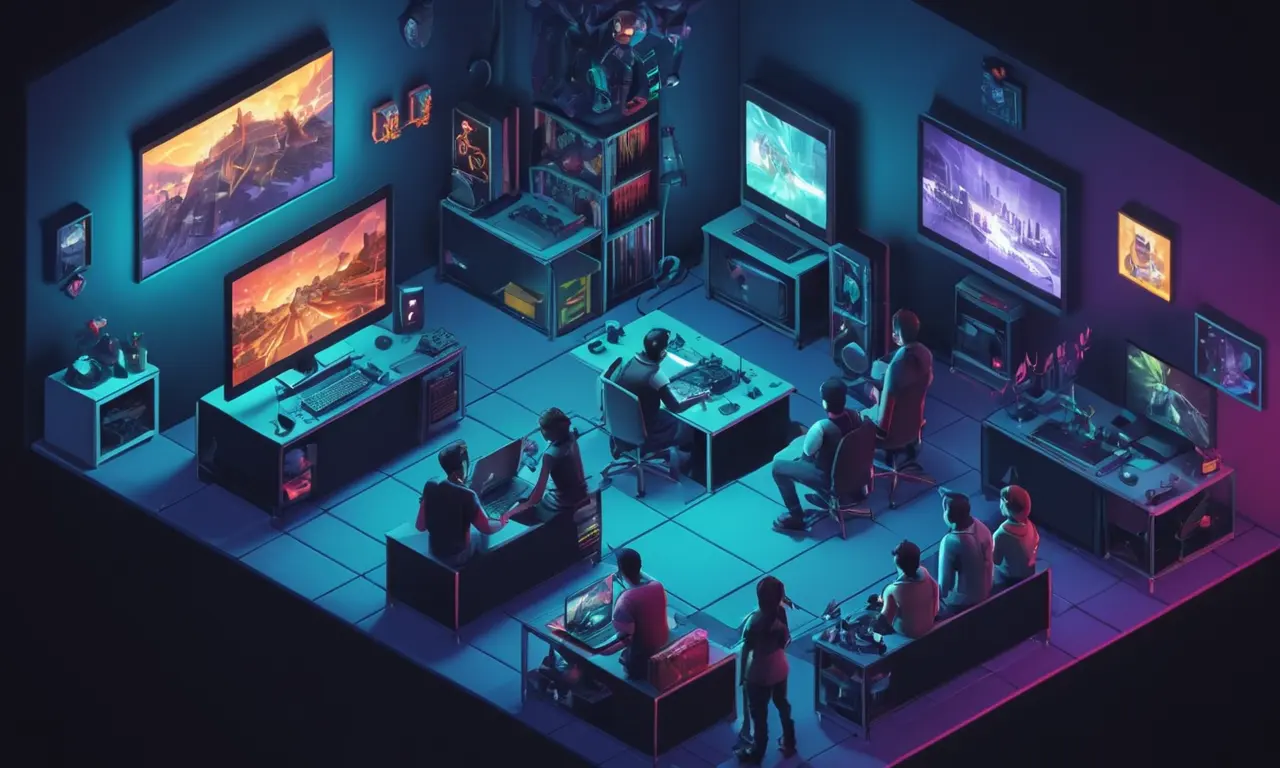 Un grupo de jugadores se reunieron alrededor de una pantalla de computadora, reaccionando a un mod de reconstrucción gráfica para su juego favorito.