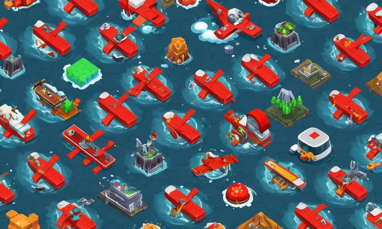 Un collage de diseños de juego cancelados y arte de concepto con marcas rojas X.