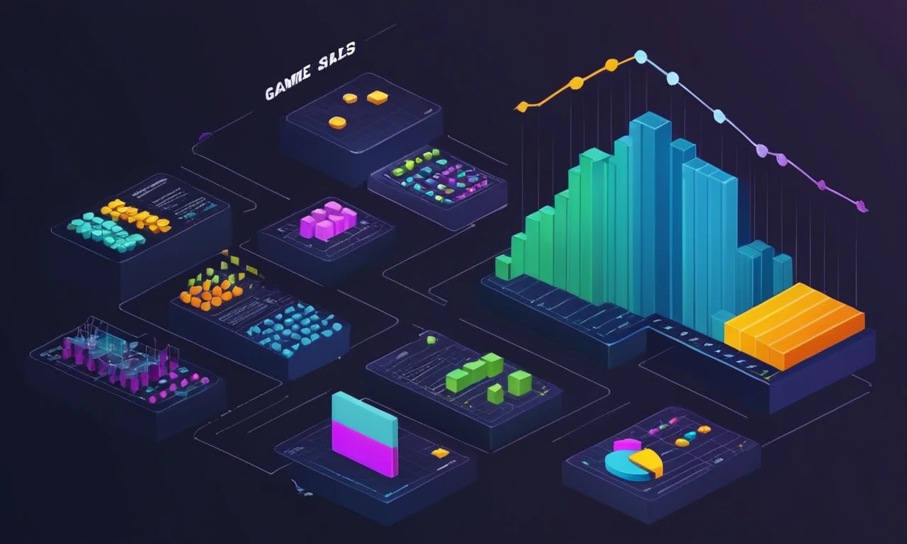 Un gráfico que muestra el impacto de los gráficos del juego en el compromiso del jugador y las ventas en la industria del juego.