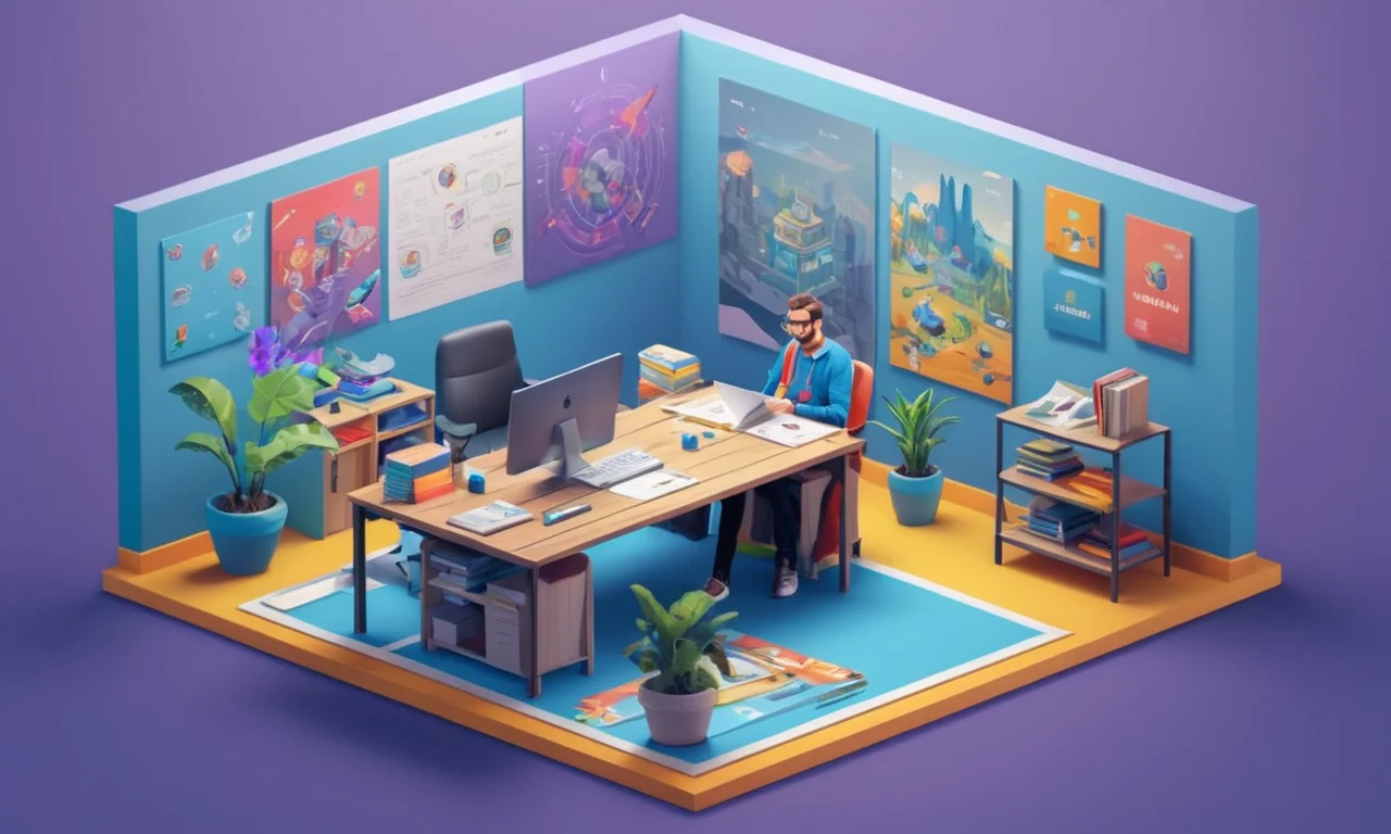 Game designer sitting at a desk with game design documents and prototipo build in front of them.